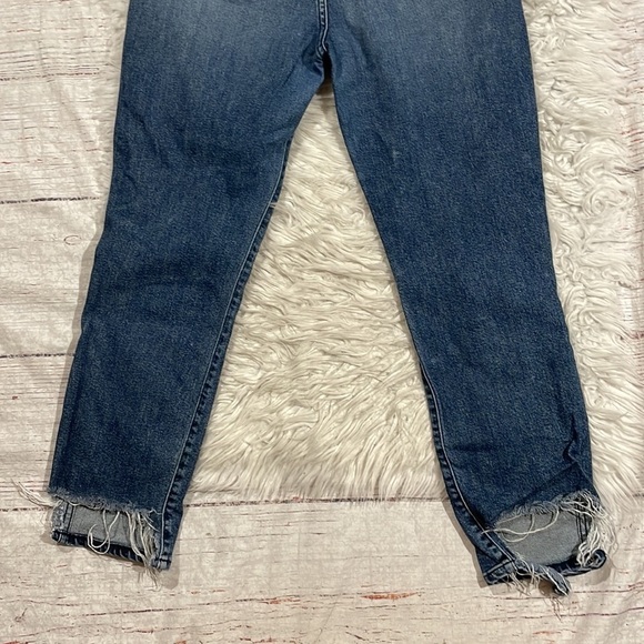 3x1 NYC Authentic Straight Crop Cammi Distressed Hem High Rise Jeans - Picture 14 of 14